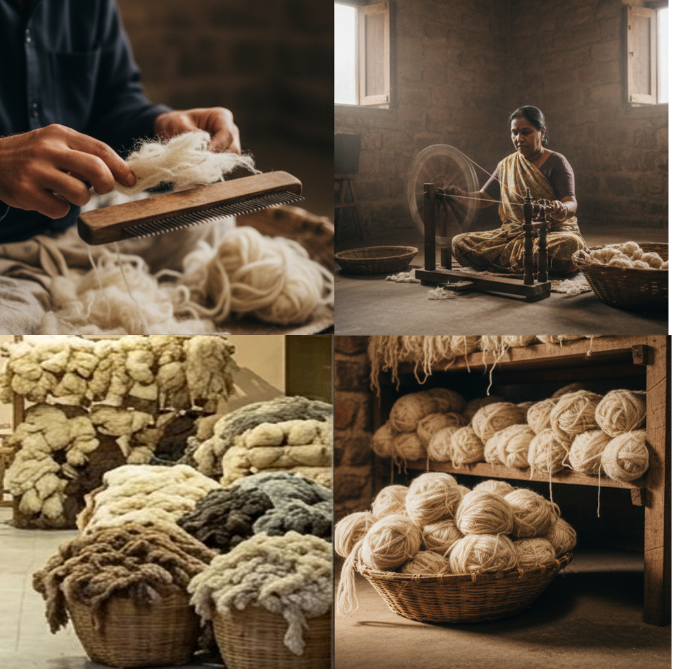 Carding and Spinning